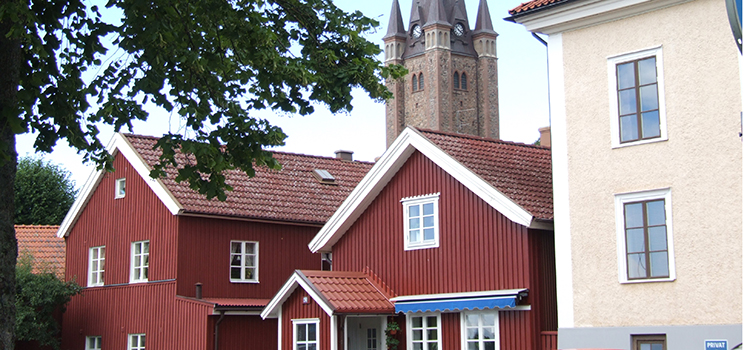 Stadsvy från Mariestad