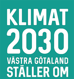 Klimat 2030 Västra Götaland ställer om Logotyp Klimat 2030 Västra Götaland ställer om